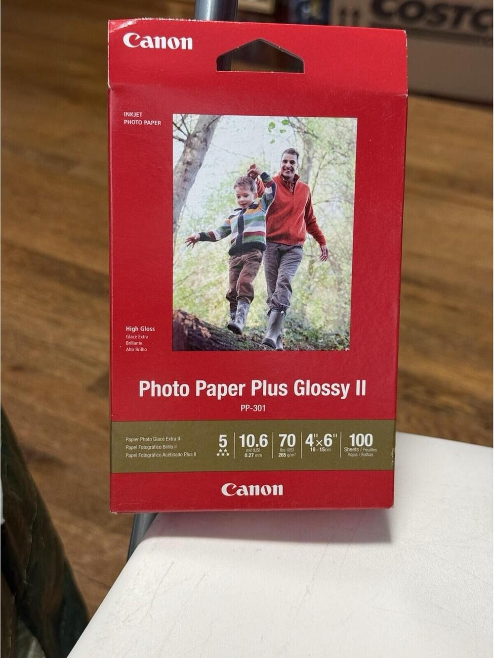 NEW! Canon PP-301  5* Photo Paper Plus HIGH Glossy II - 4"x6" - 100 Sheets/Pack